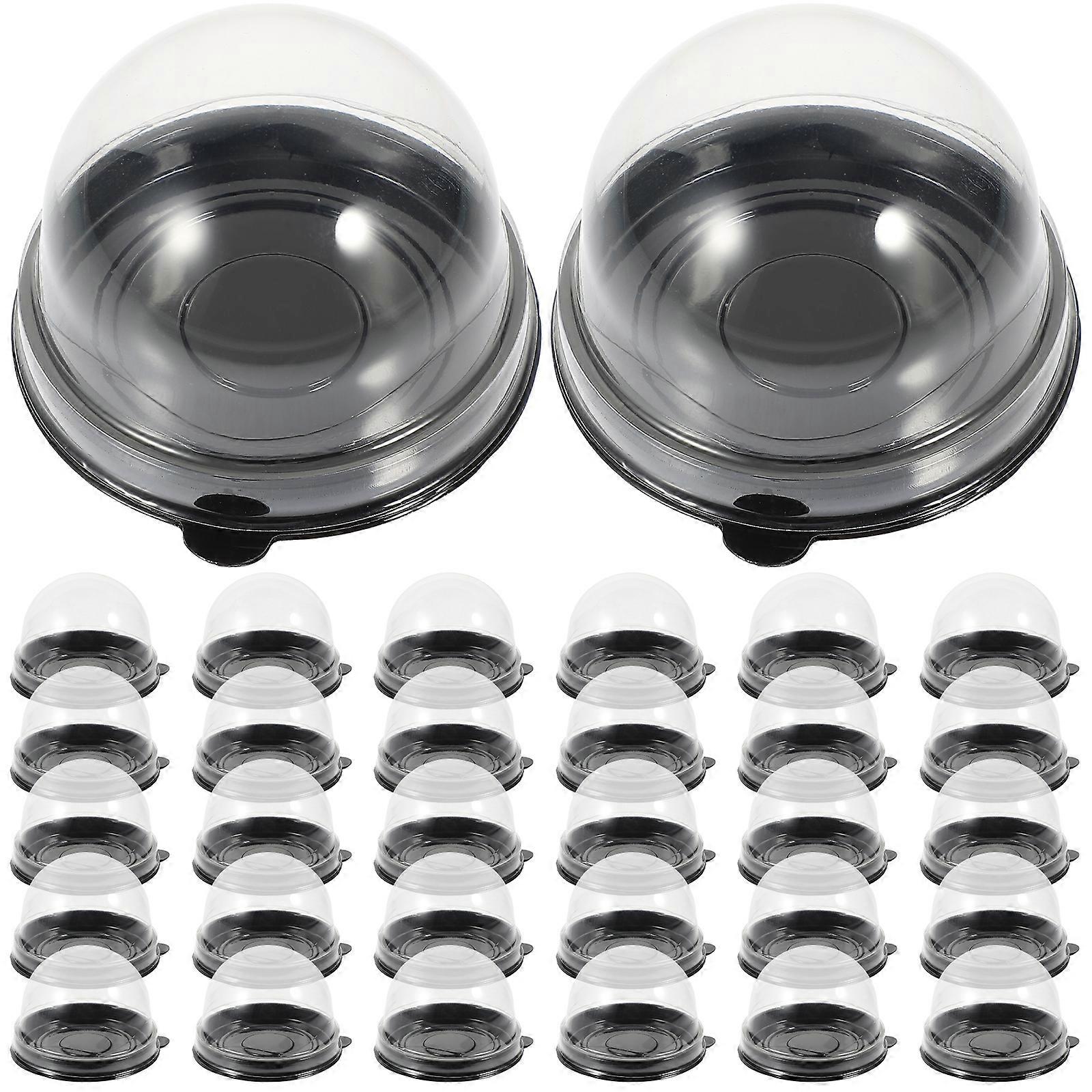50Pcs Baking Cake Dome Cases Individual Cupcake Boxes Cake Containers Baking Supplies