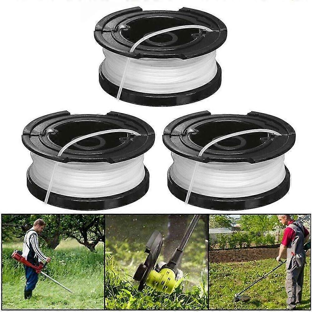 For Black Decker Strimmer Spool Line A6481 X3 For Reflex Strimmer Trimmer