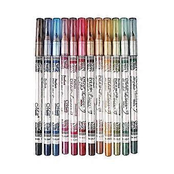 12 Color Waterproof Eyeliner Lip Liner Eyeshadow Pencils Highlight Crayon