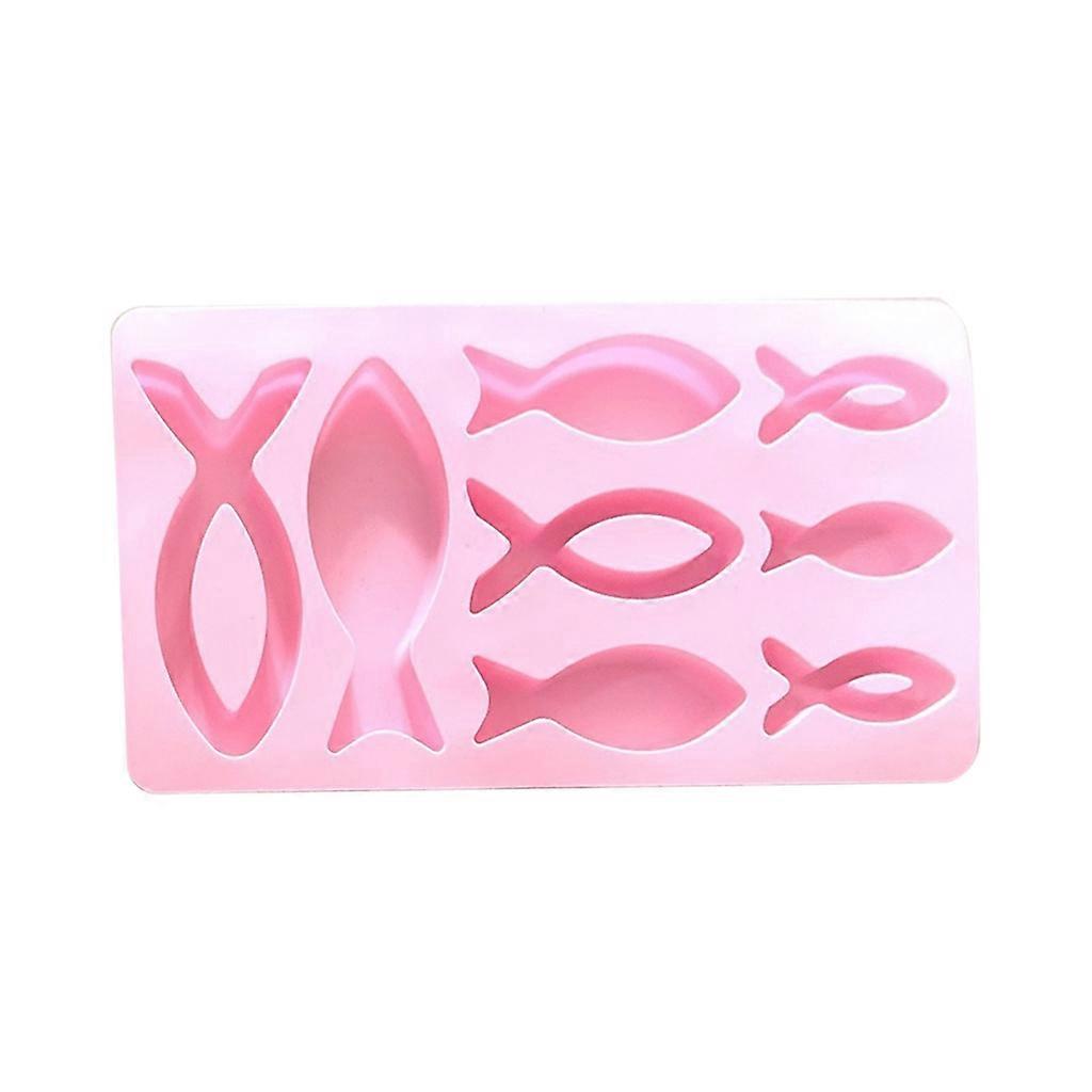 8-Cavity Fish Ice Cream Mold Reusable DIY Ice Cube Block Mold Fondant Mold