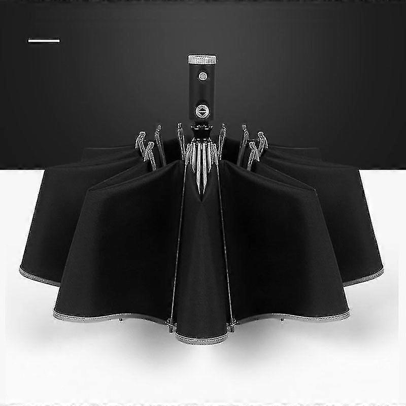 Automatic Umbrella With Reflective Strip Reflective Led Light Umbrella-MXBC