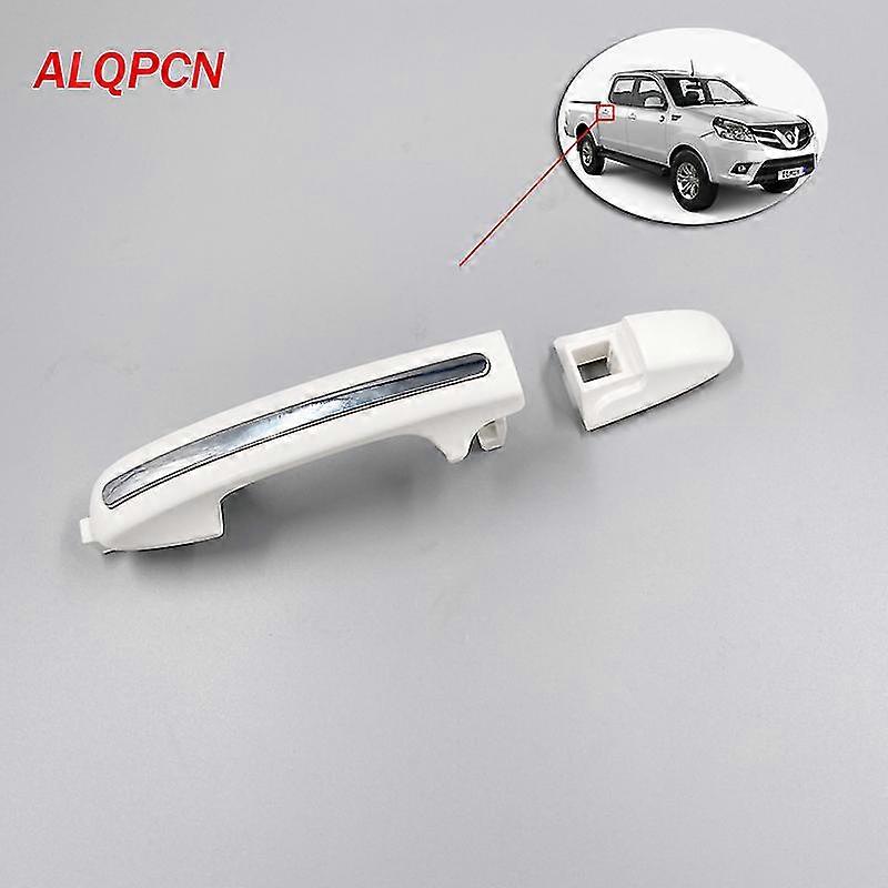 مقبض خارجي للباب أبيض مع كروم لفوتون تونلاند E3 E5 بيك آب يالو