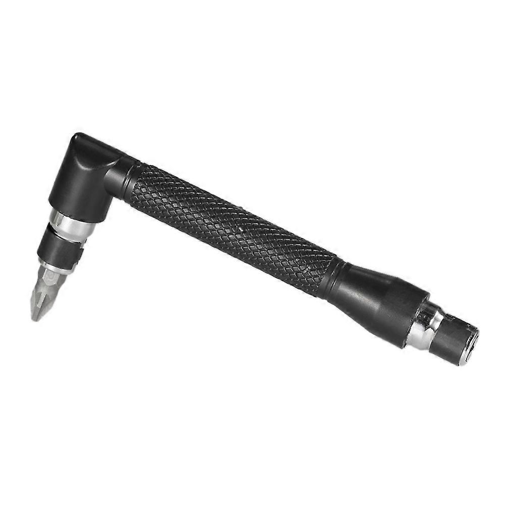L-shaped Angle Socket Wrench 1/4 Inch Screwdriver Bits Holder Double-head Tool JIKAIX