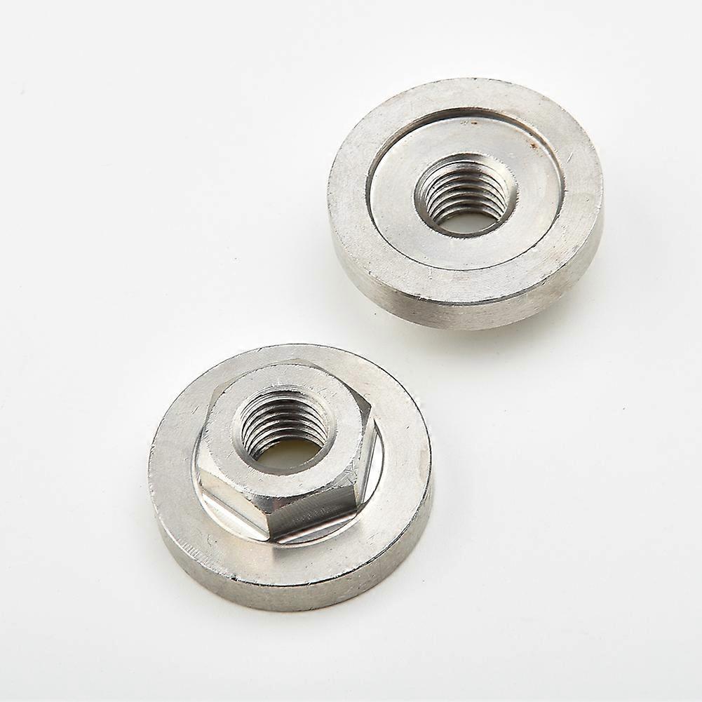 2PCS M10 Angle Grinder Nuts Hex Locking Nuts Kit Set Steel Replacement Parts For Modification Power Tools Accessories