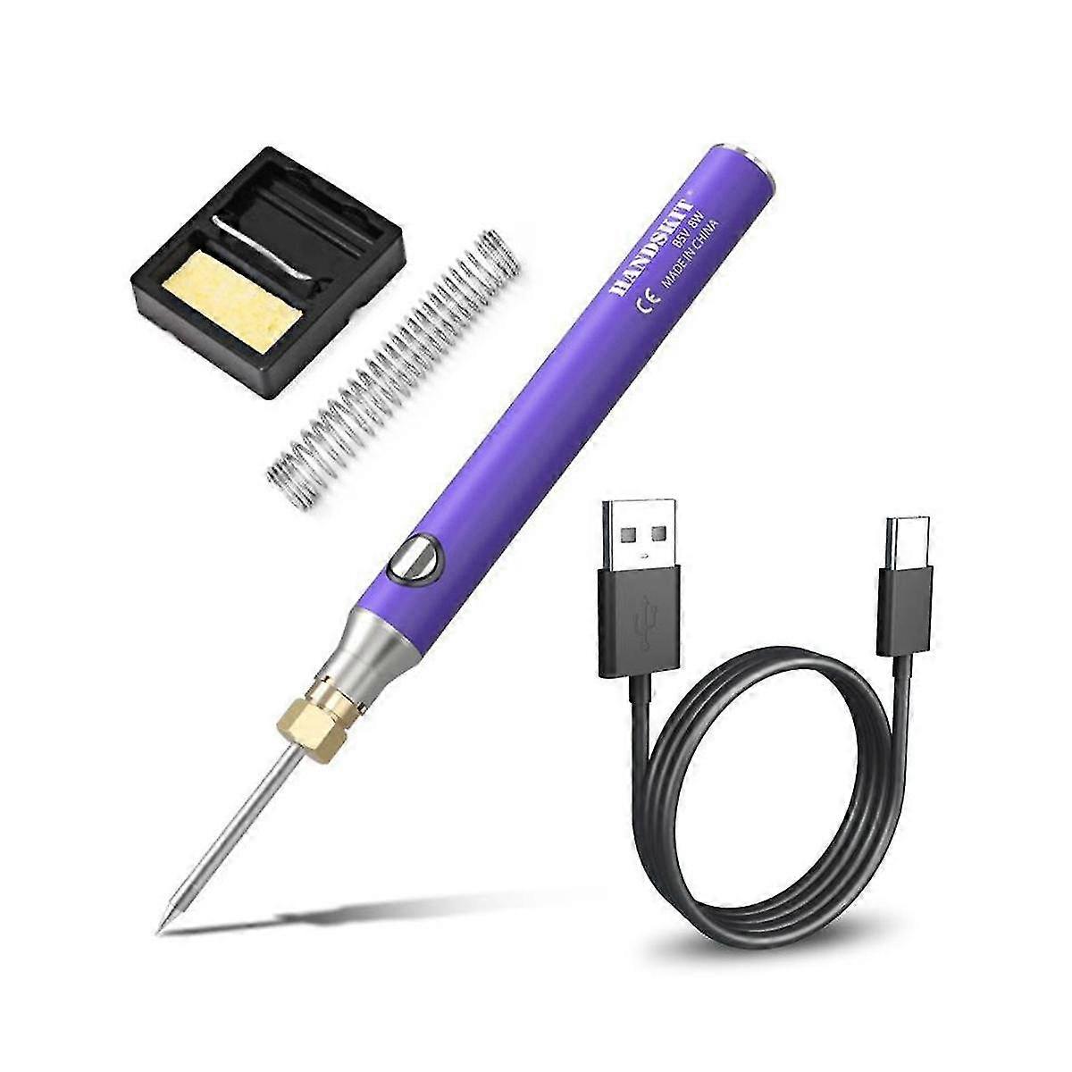Usb Battery Soldering Iron Rechargeable Electric Soldering Iron Lithium Battery Tip Model Soldering Tool Set