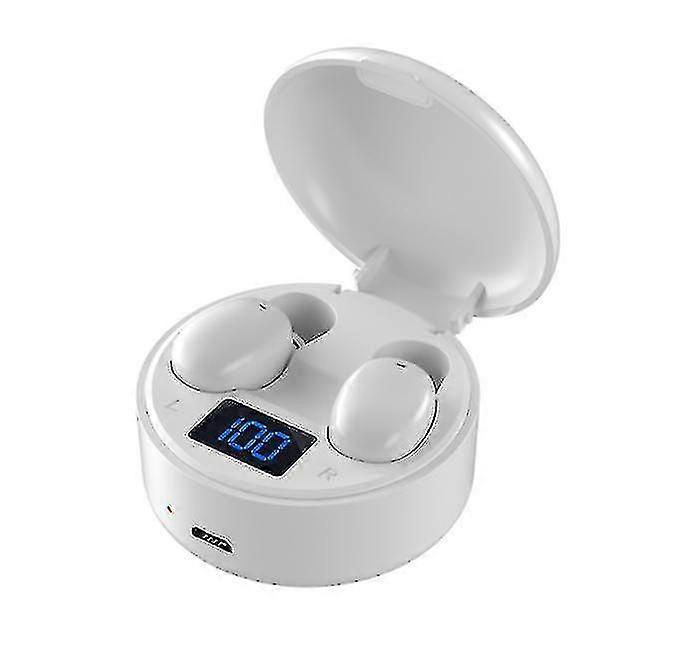 Wireless Bluetooth Sports Headset, With Screen Display And Touch Control Functionwhite