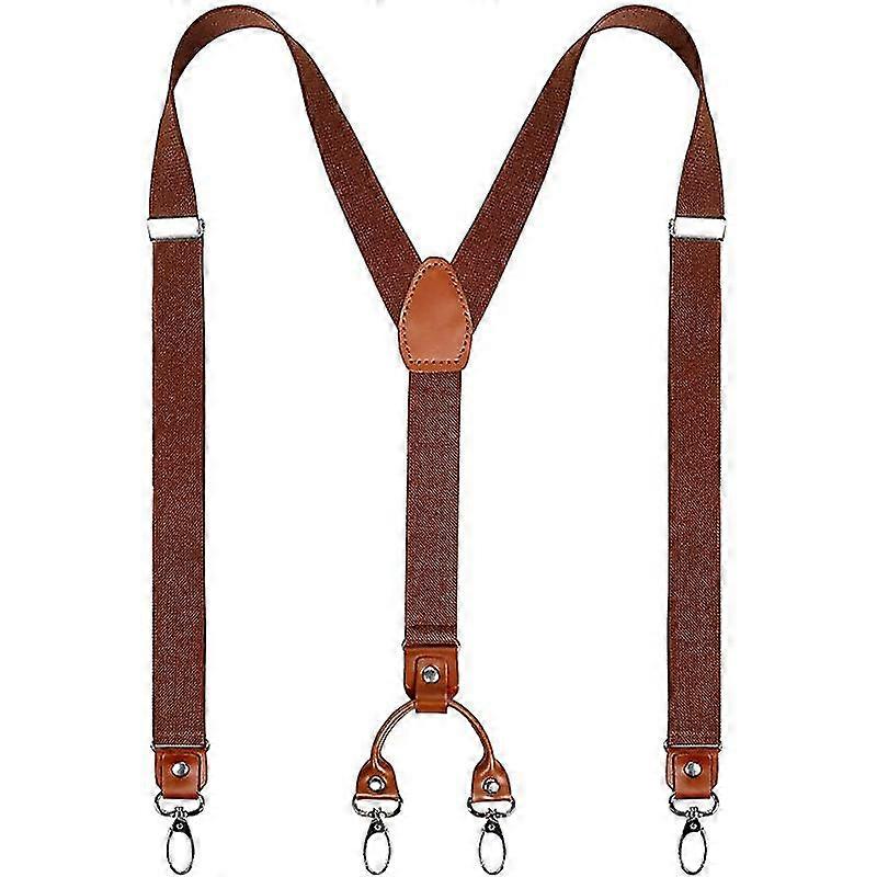 Adjustable Elastic Style Suspenders Compatible With Men's And Women's With Strong Metal Clips
