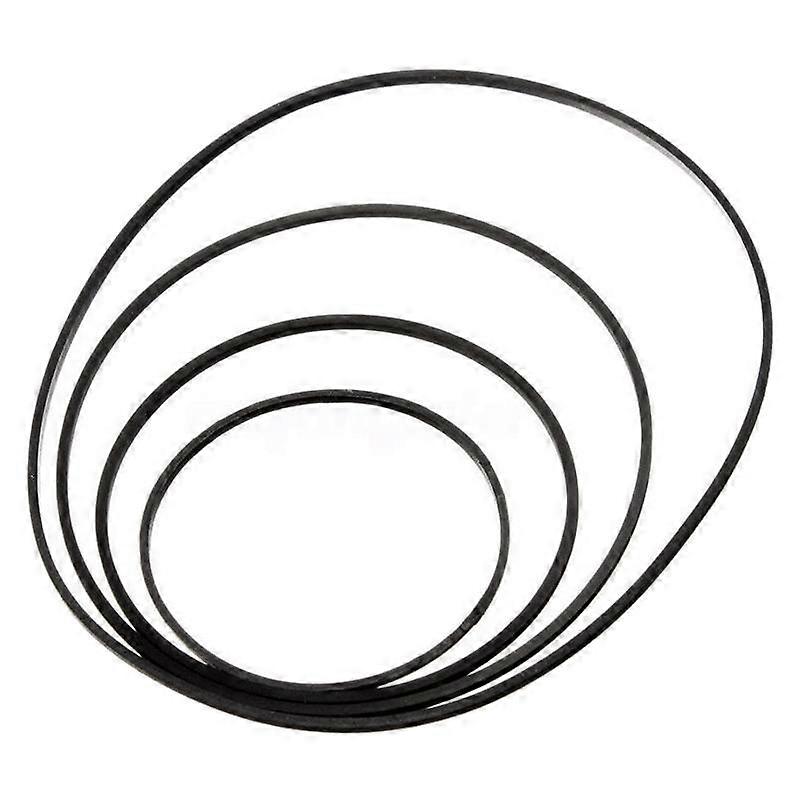 50PCS Universal Mix Cassette Tape Machine Belts Assorted Common Flat Rubber Belt for Recorders CD D