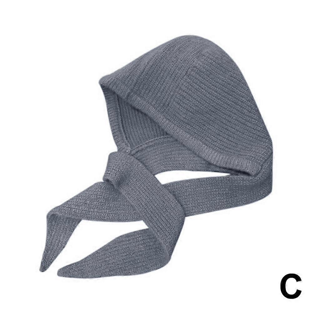 Knit Pullover Hat Warm Ear Protective Cap Autumn Winter Balaclava Hat