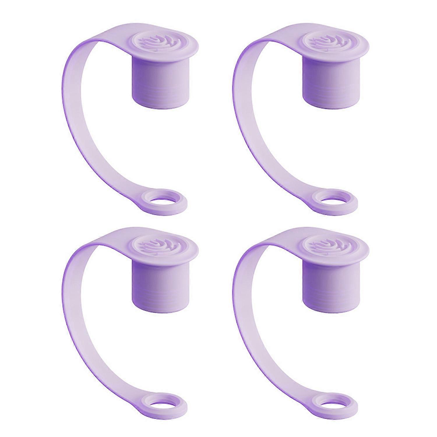 4Pcs Silicone Straw Cover Set for 20oz 30oz 40oz Tumblers Easy to Clean Cute Durable Straw Topper