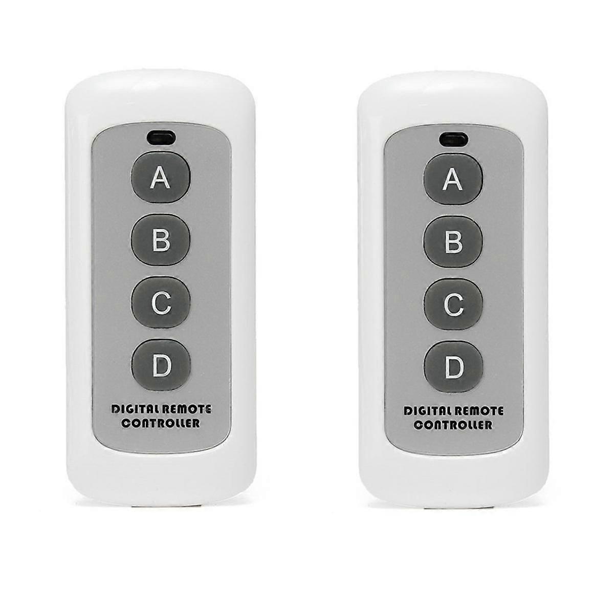 433MHZ Wireless RF Remote Control White 4-Button Remote Control EV1527 Learning Code Wireless Remot