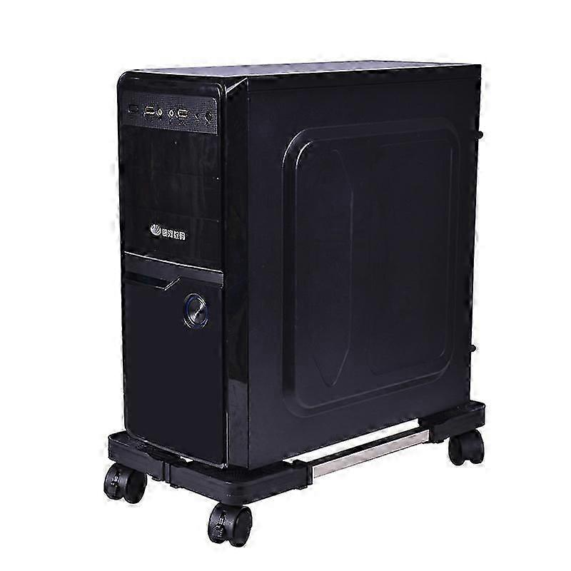Computer tower bracket, adjustable mobile bracket with rollers, tower bracket for flooring