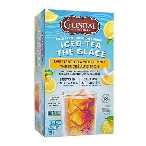 Celestial Seasonings 冷萃冰茶柠檬甜茶，18 袋（6 盒装）