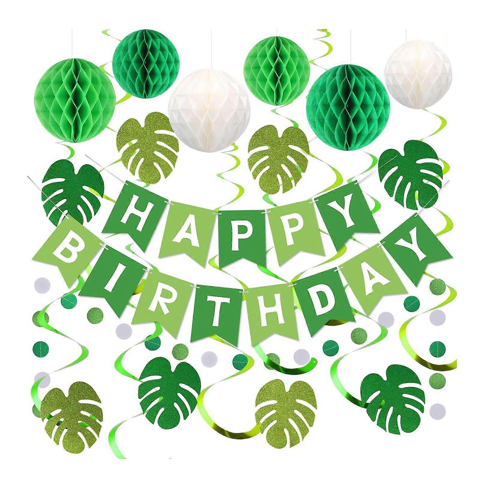 26 piece Green Forest Birthday Set
