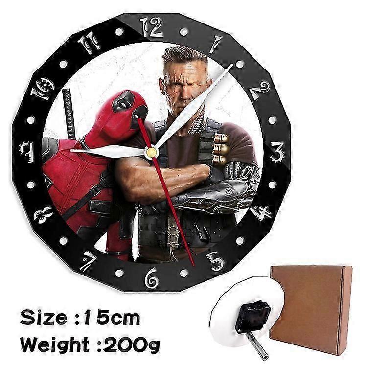Deadpool pattern creative clock, wall clock suitable for bedroom decoration 17