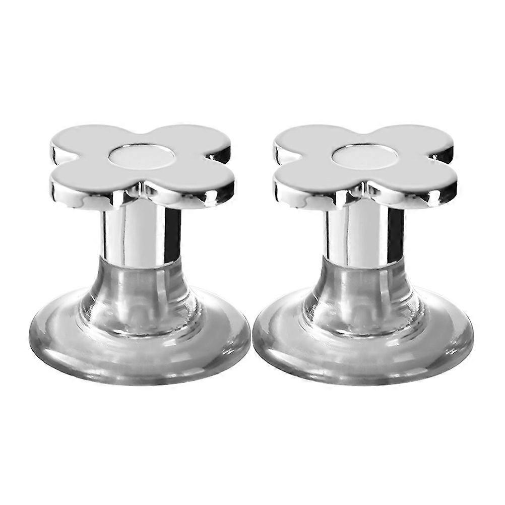 2 pcs Toilet Tank Button Handle Manicure Toilet Flush Button Handle Flower Toilet Flushing Button Handles