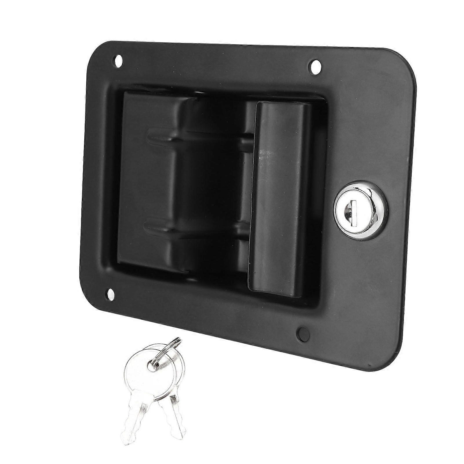 162 X 115mm Toolbox Handle Latch Heavy Duty Stainless Steel with Key Truck Tool Box Latch for Caravan RV Vehicles MK2925