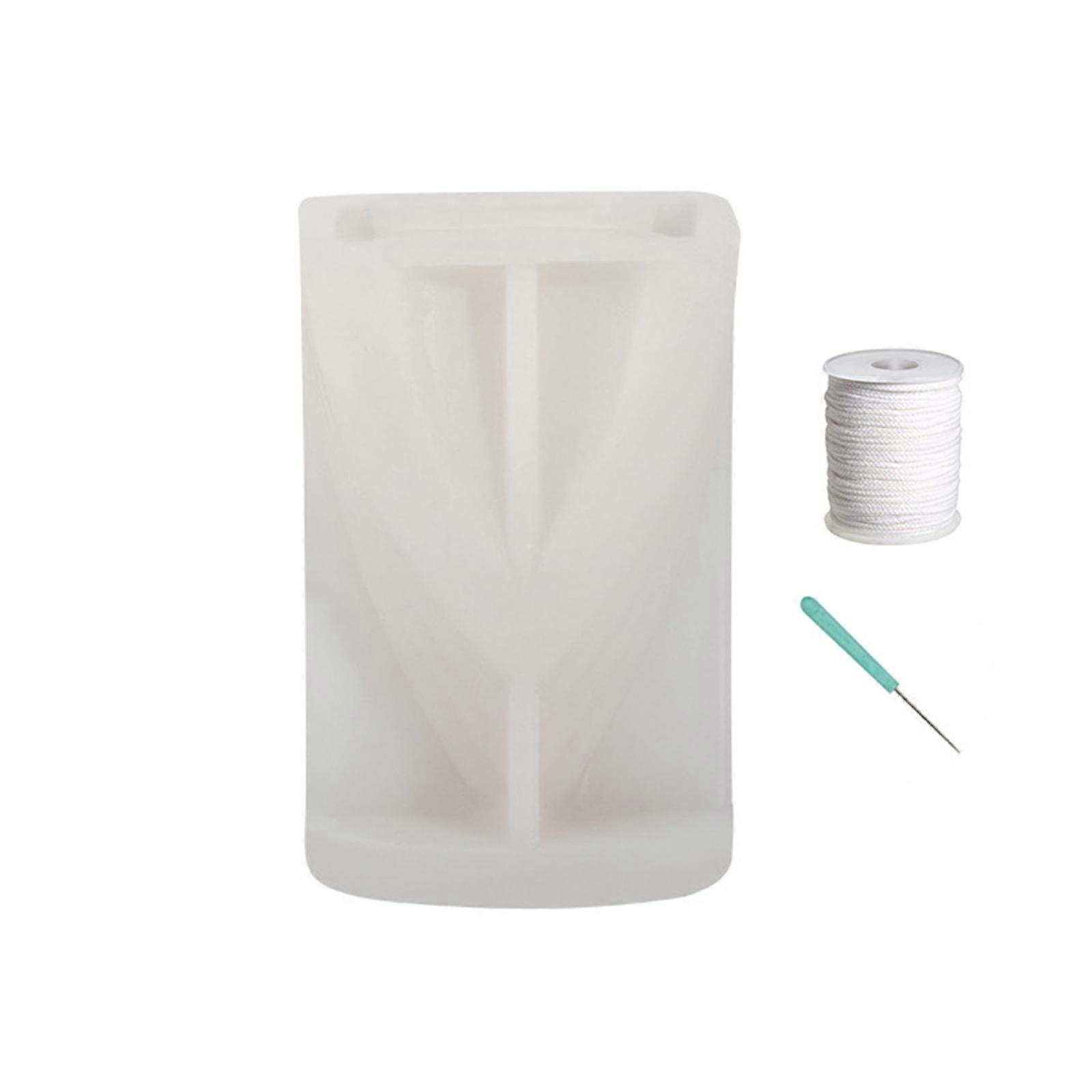 Triangular Candle Mold Candle Making Mold Kit for Handmade Candle Soap Plaster Room Ornament Epoxy Resin Casting Mold