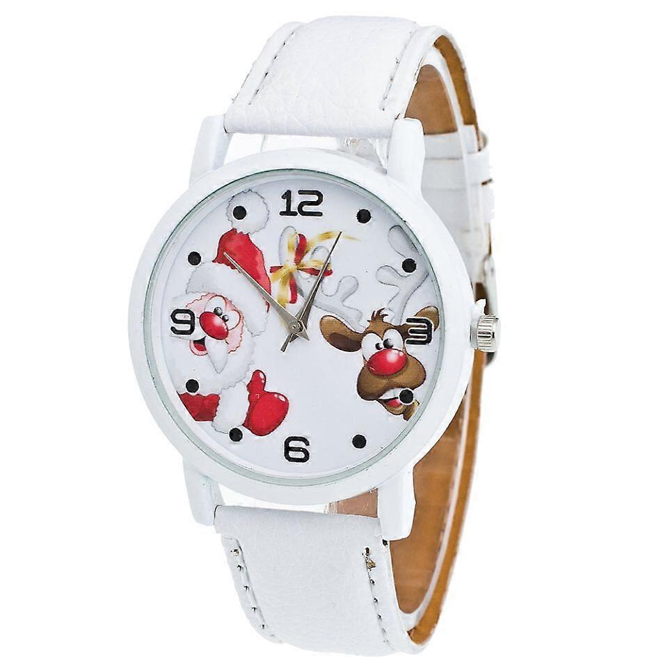 Cartoon Santa And Elk Pattern Fashion Cute Kid Watch Children Quartz Watch