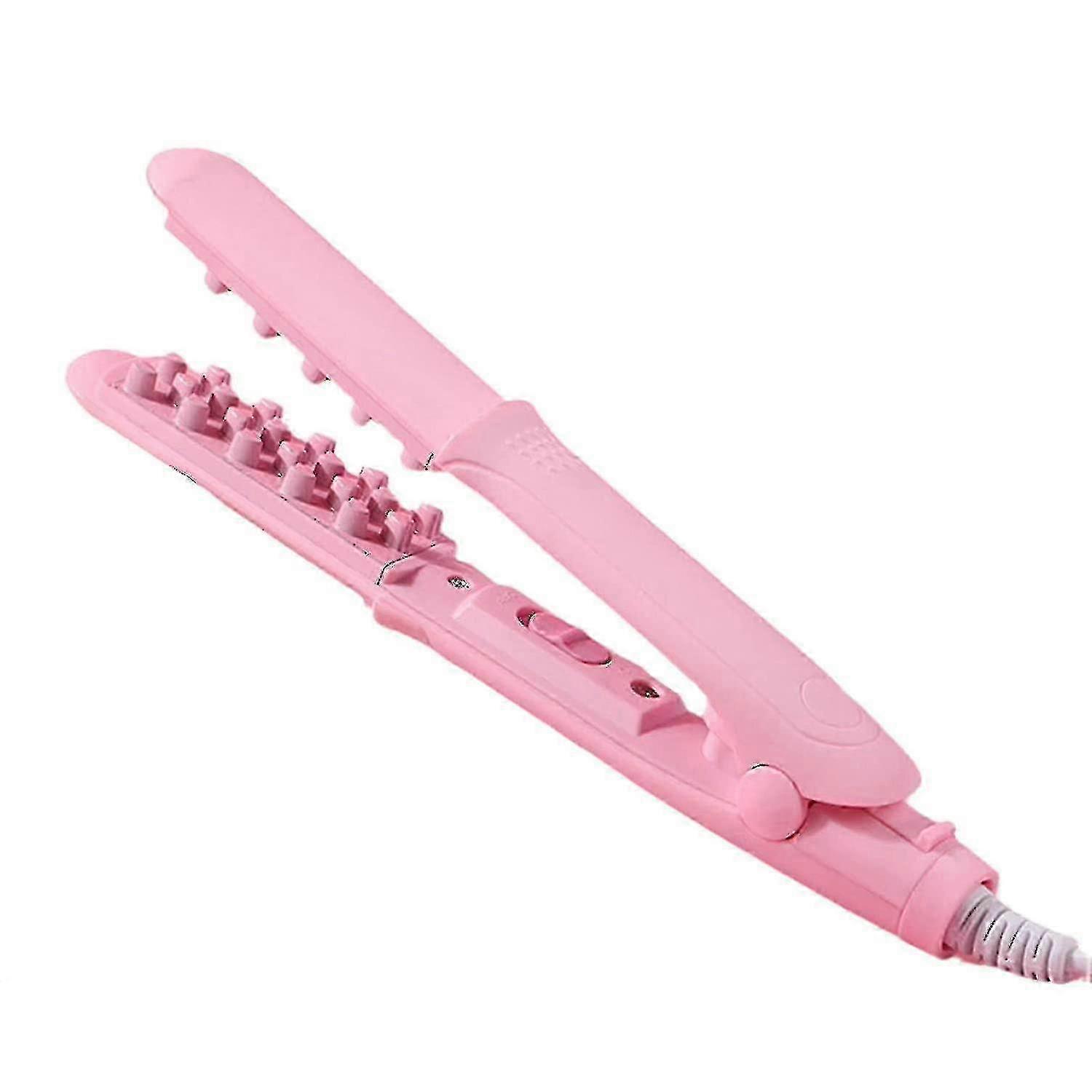 ミニヘアカーラー、電動カーリングアイアンコーンパーマスプリントフラットアイアン、ポータブルスタイラーセラミッククリンパーウェイバーカーラー(緑)f54