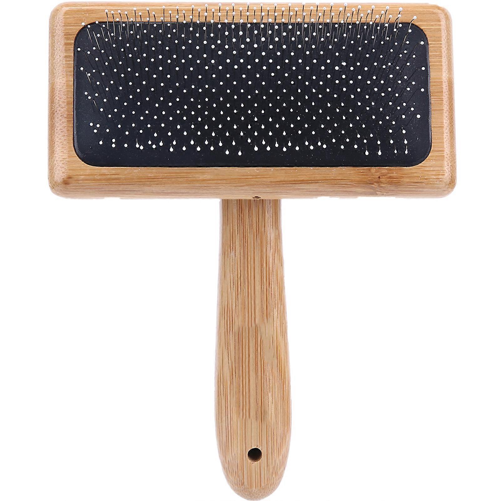 Pet Wooden Grooming Brush for Medium and Large Dogs, Soft Needle Comb for Puppies, Durable and Easy to Use
