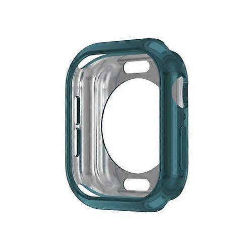 For Apple Watch Series 10 46mm Plating TPU Round Hole Hollow Watch Case
