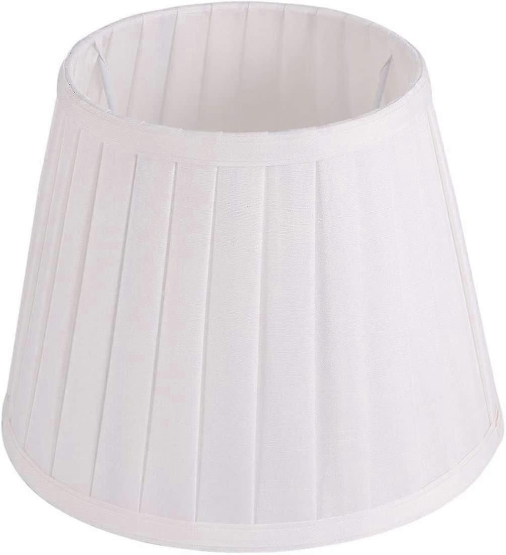 Natural Linen Lamp Shade Barrel Fabric Shallow Drum Lampshade Cover For Table