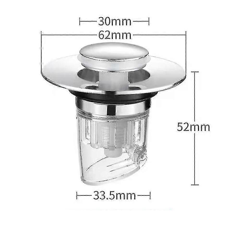Sink Drain Plug, Pop-Up Bug & Clog Resistant