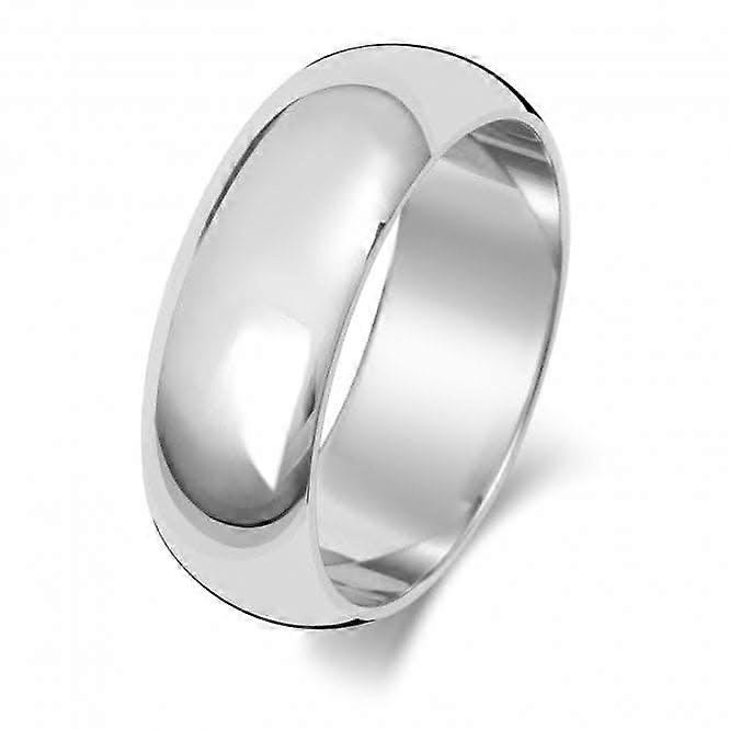 Wedding Band 18K D Shape 7mm-1.5 Wedding Ring WQ107WM
