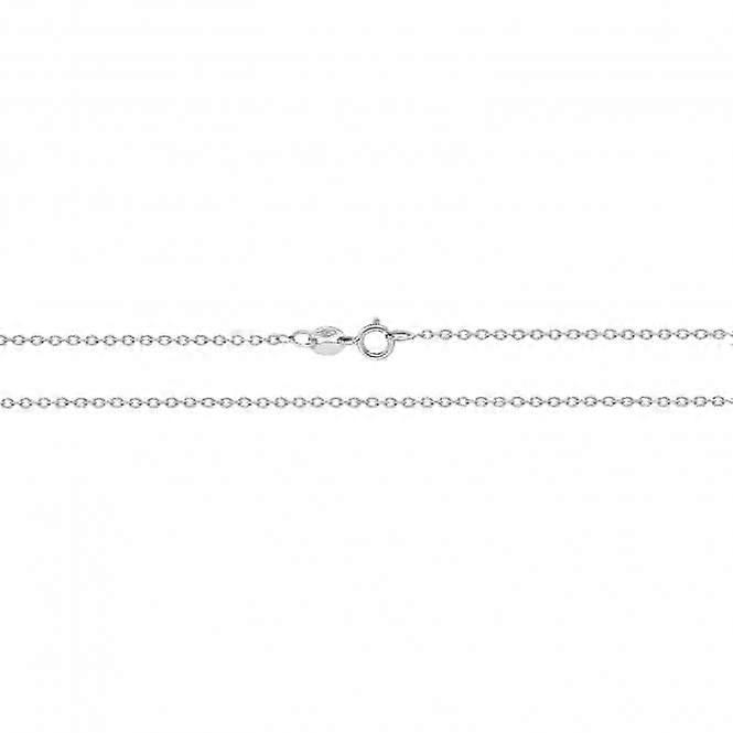 9ct White Gold Rolo Chain CH210W