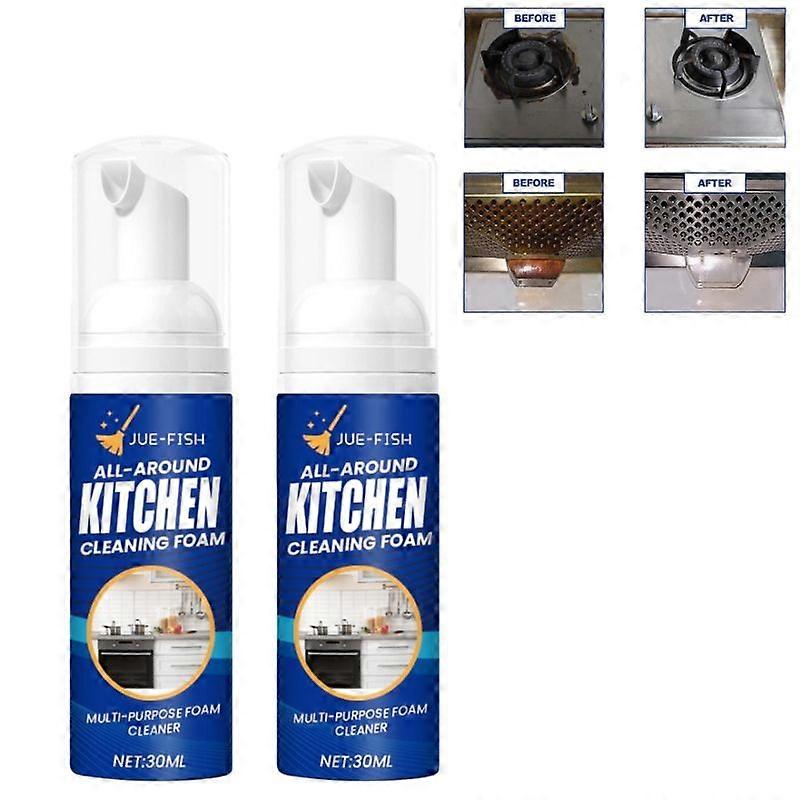 2pcs tout usage nettoyant à bulles nettoyant spray mousse cuisine enlèvement