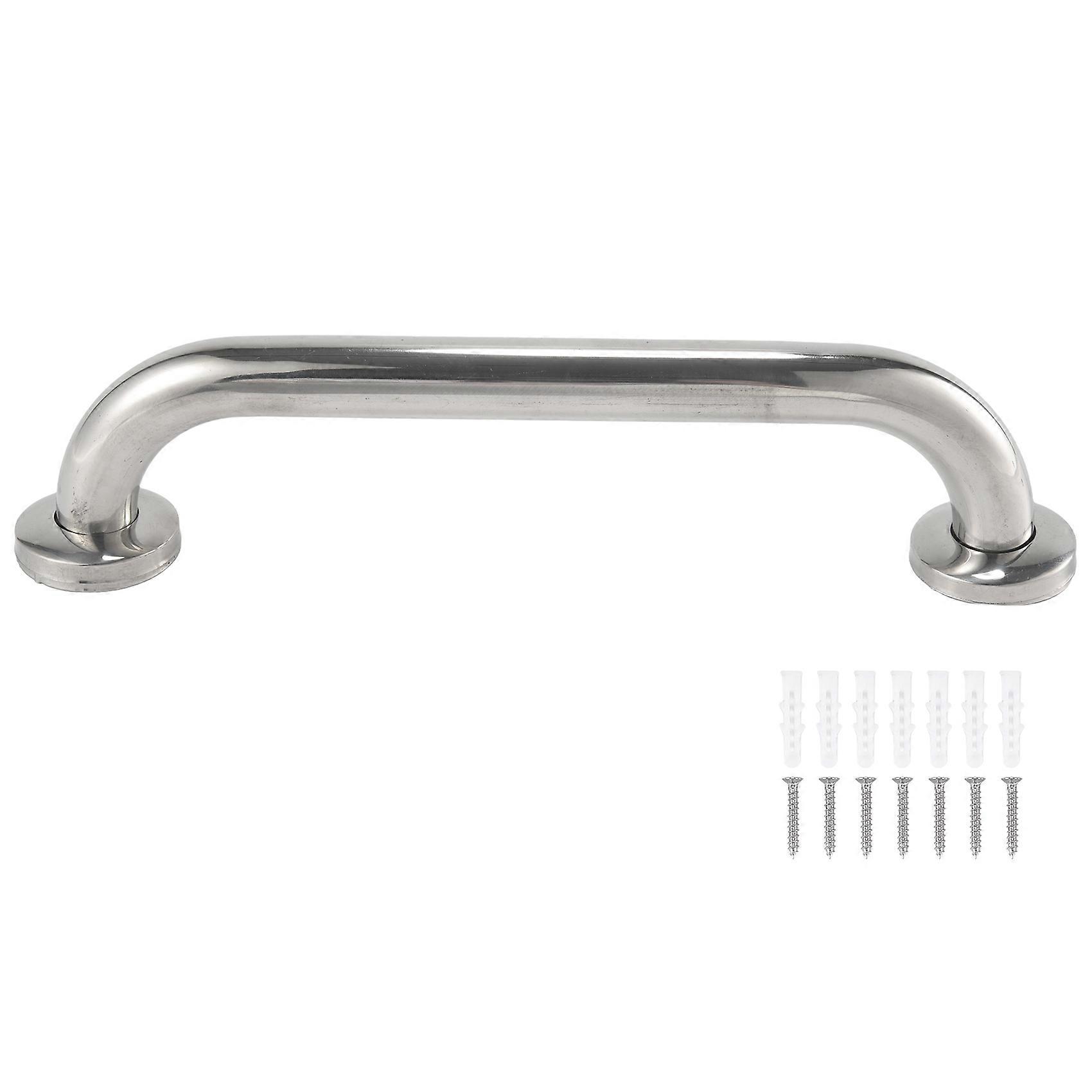 Tub Toilet Stainless Steel Handrail Support Handle Towel Rack(30cm)