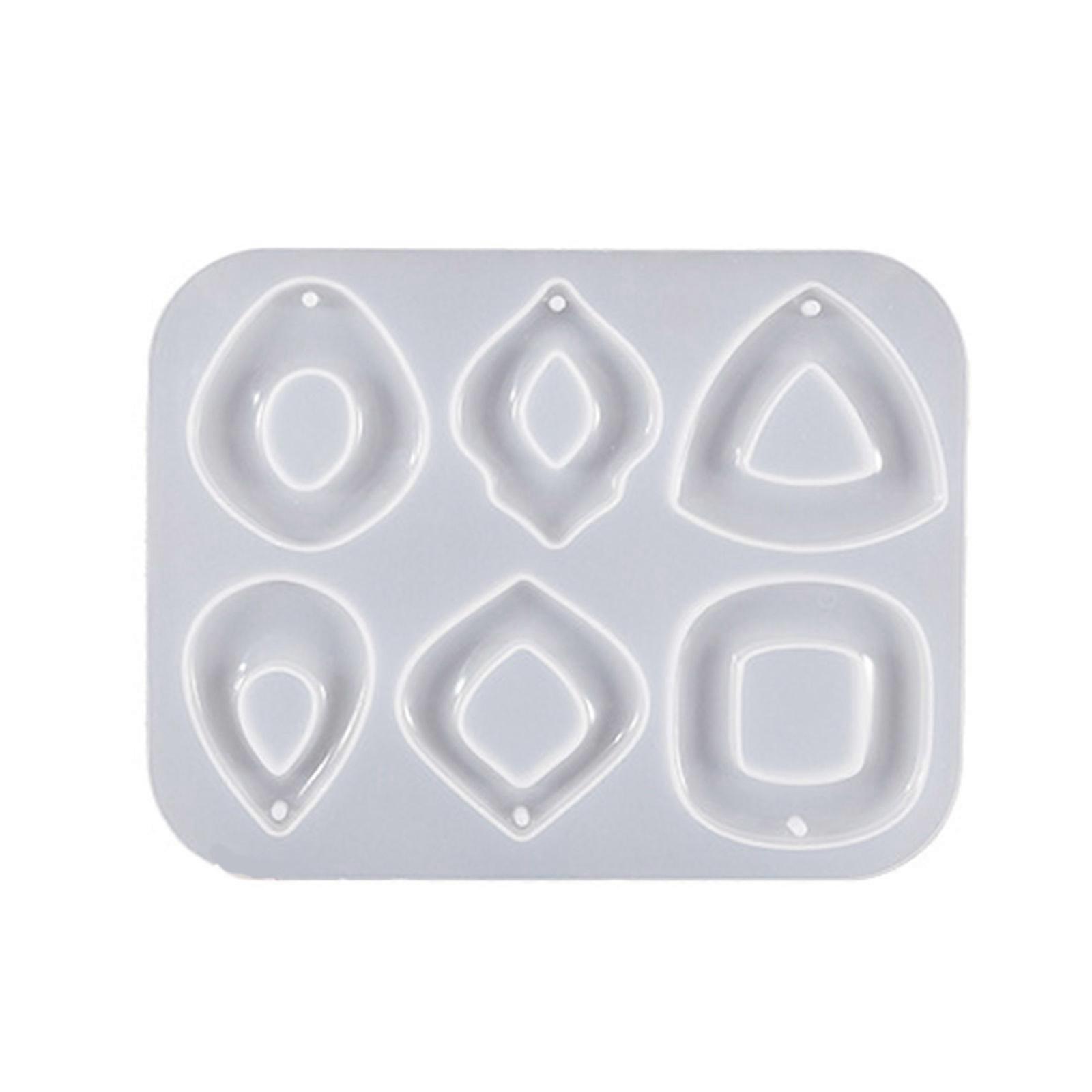 Flower Leaf Earring Pendant Silicone Mold Individualized Crystal Resin Earrings Pendants Accessory Crafting Moulds