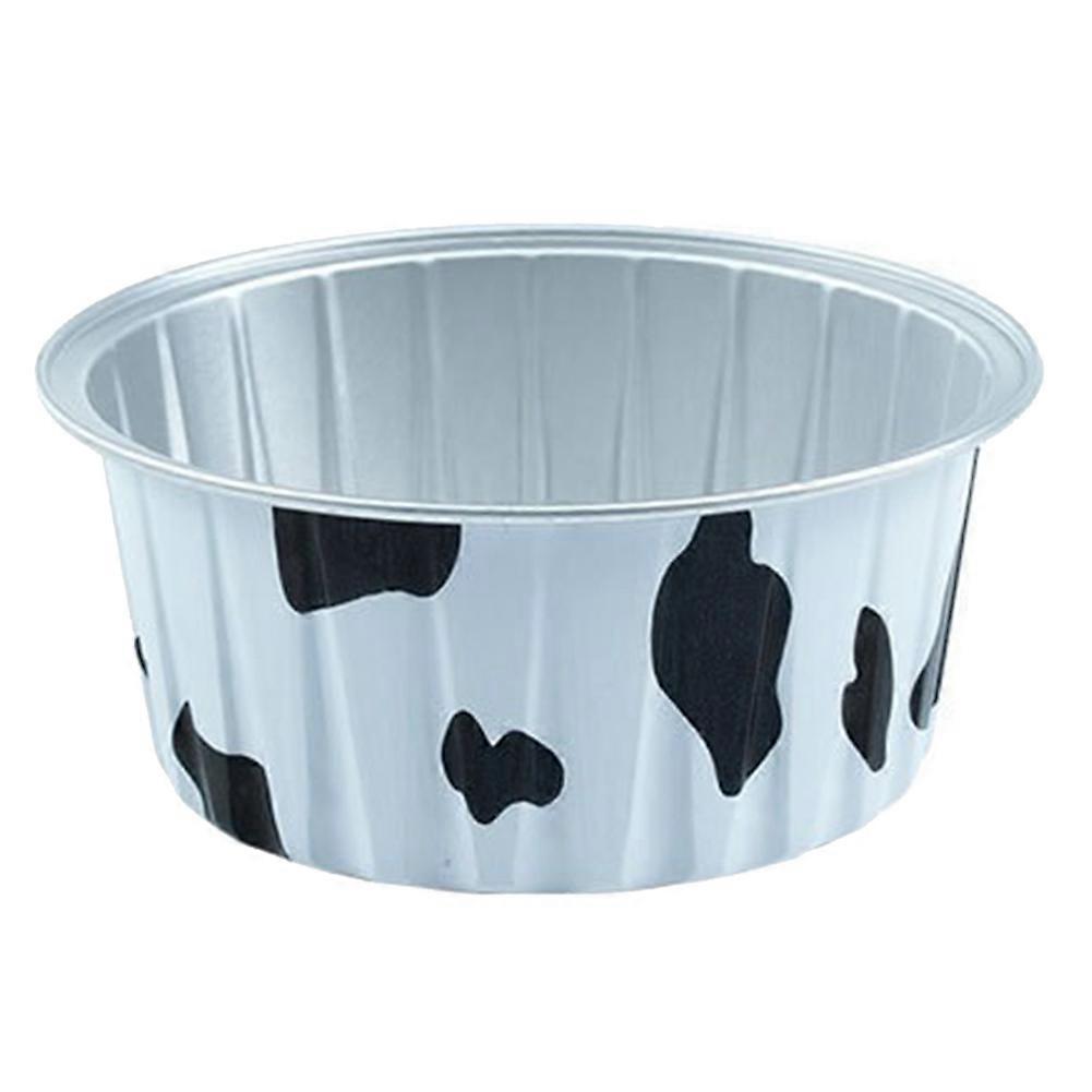 Baking Mold Pudding Cup Air Fryer Special Color Aluminum Foil Box Cake Baking Cup Round Bowl Cake Bo