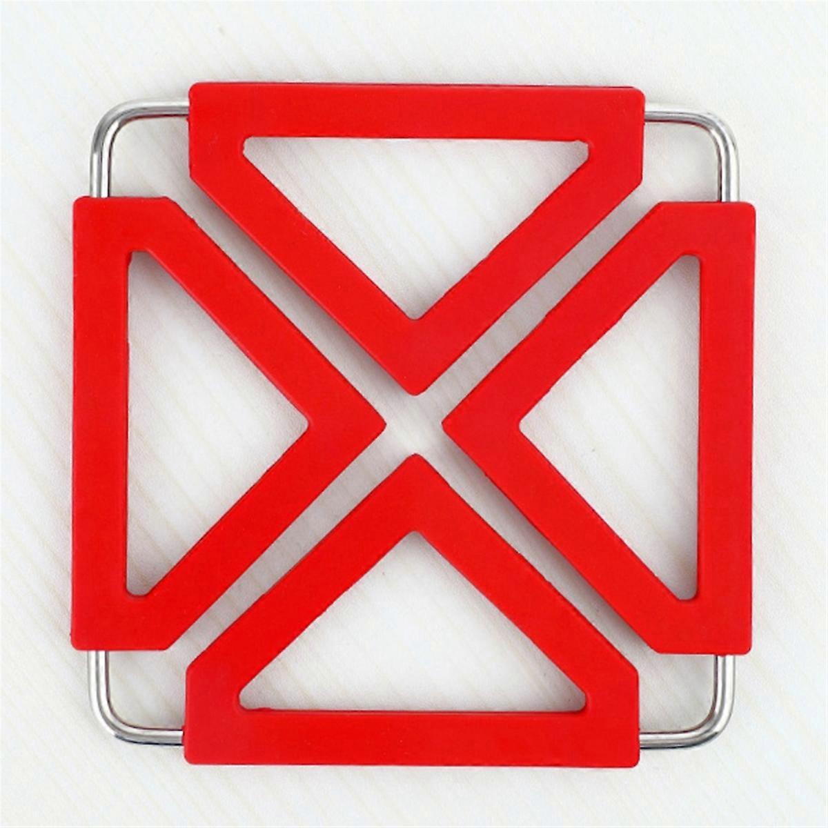 6PCS Kitchen Utility Foldable Silicone Trivets Mat Pad