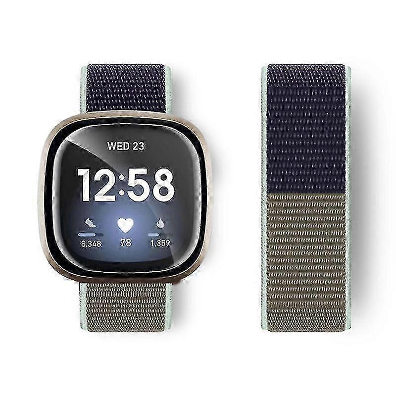 Soft Nylon Watch Band for Fitbit Versa 4/Sense 2 - Comfortable & Adjustable