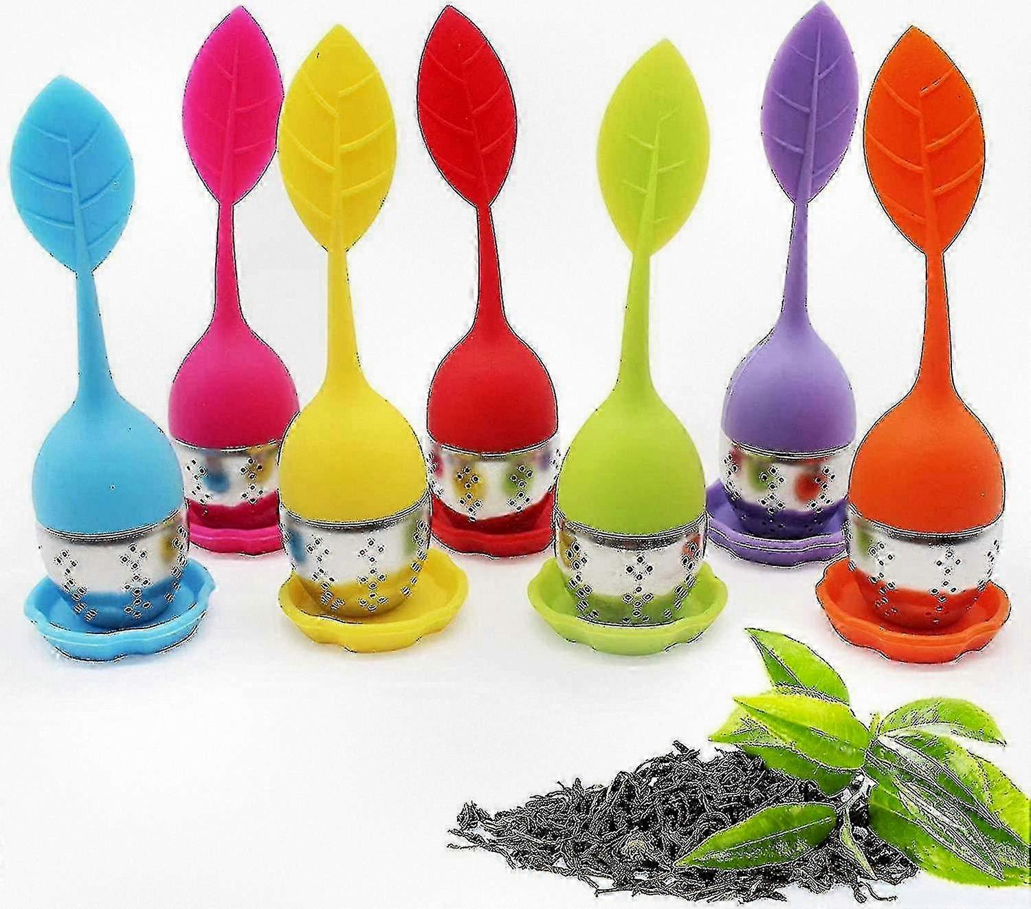 6-Piece Stainless Steel Loose Leaf Tea Strainer Set