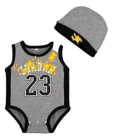 Beanie Newborn Letter Jersey Romper
