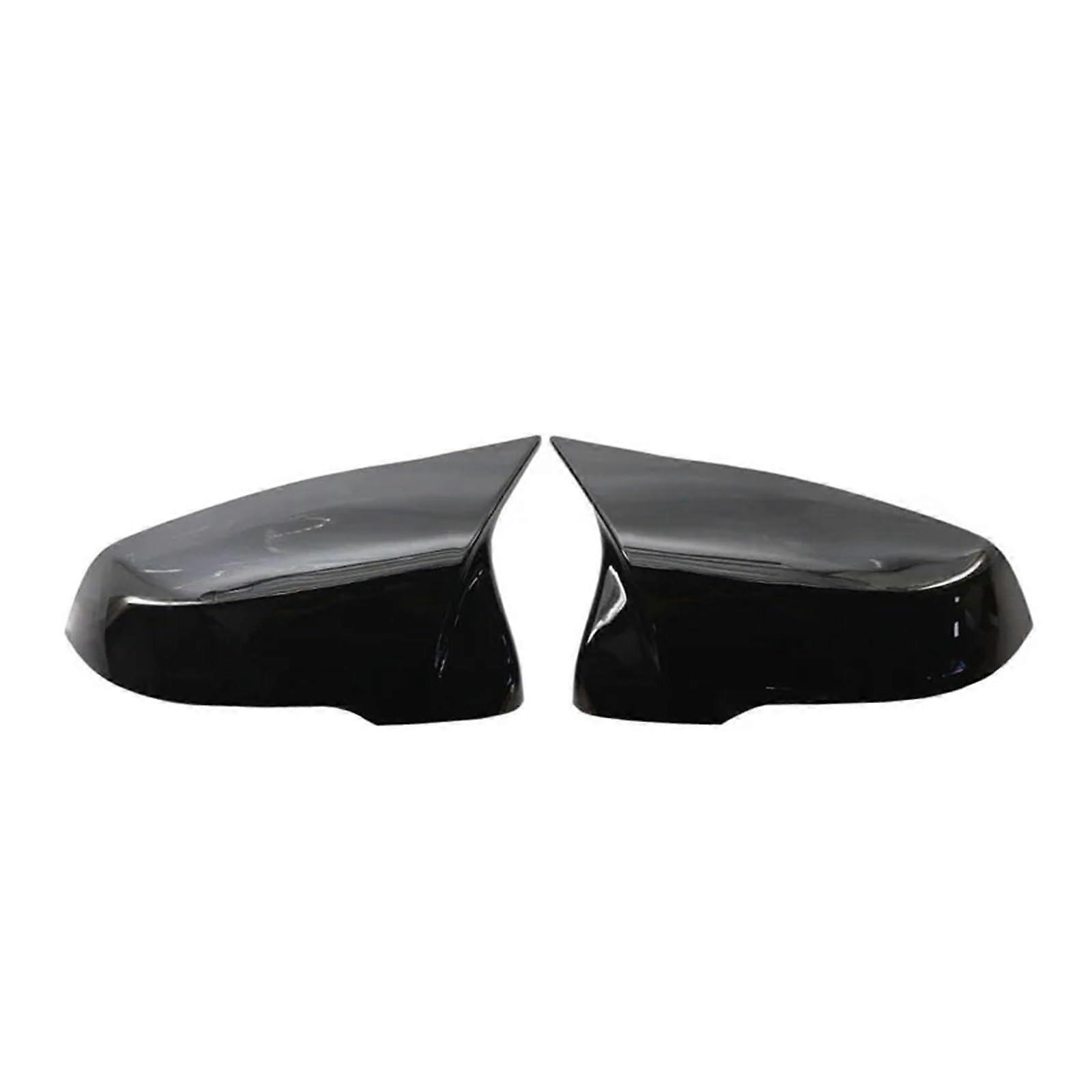 Car Rear View Mirror Cover Cap ABS Black Compatible With BMW 1 2 Series X1 F48 X2 F39 Z4 G29 F45 F46 F52 F40 Replacement
