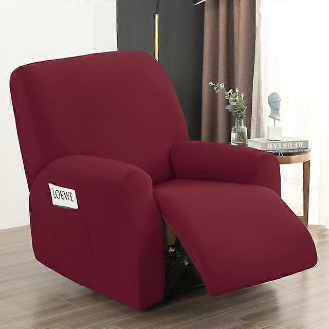 4 stycken Vattentät Recliner Sofföverdrag För Vardagsrum Elastisk Liggande Stol Skydd Lazy Boy Relax Fåtölj Täcke