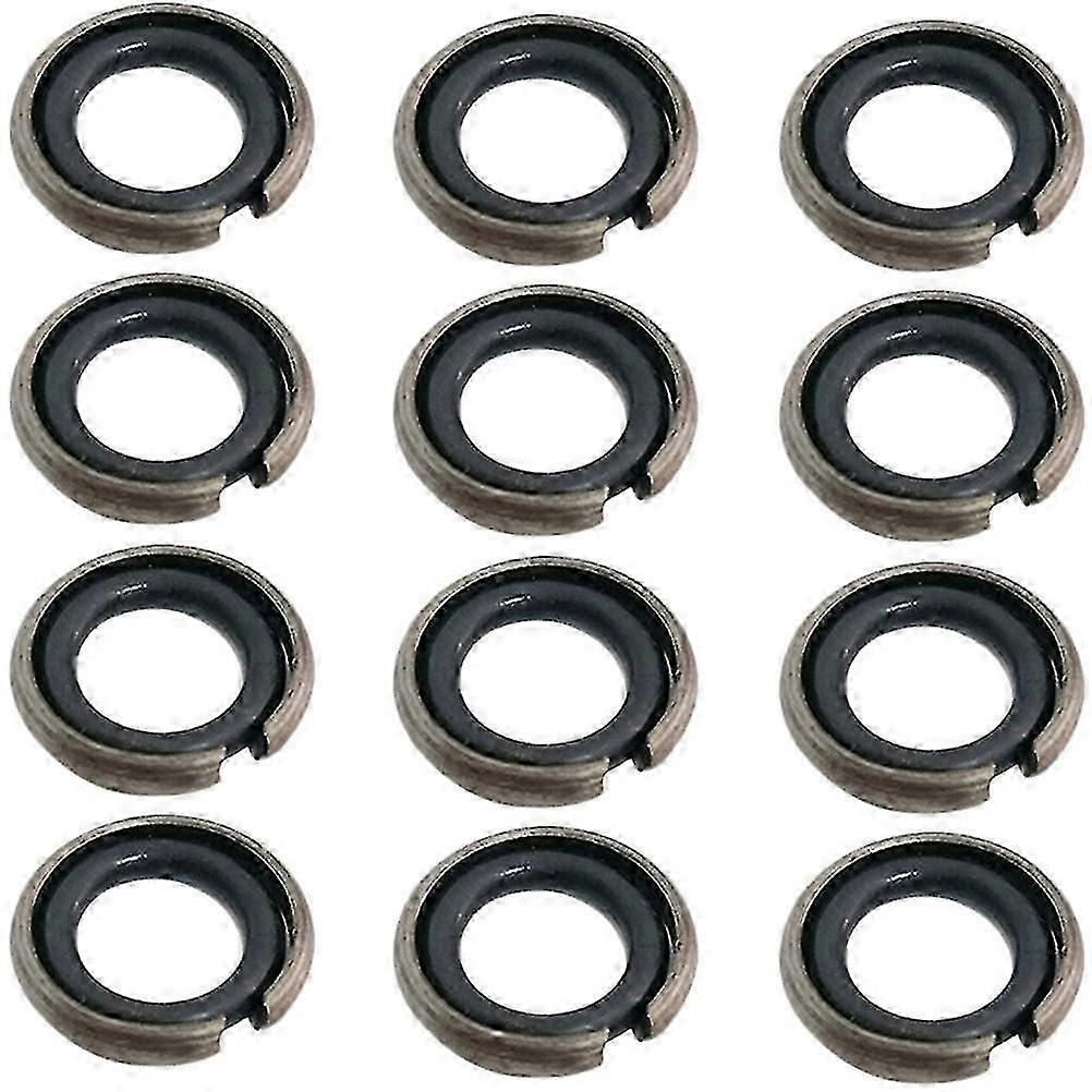 12 Sets Impact Wrenches Retaining Ring Drive Socket Retainer Ring Rubber O-rings--F