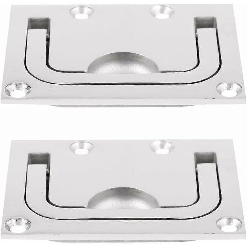 Rostfria handtagslås för båtlucka, 2 st