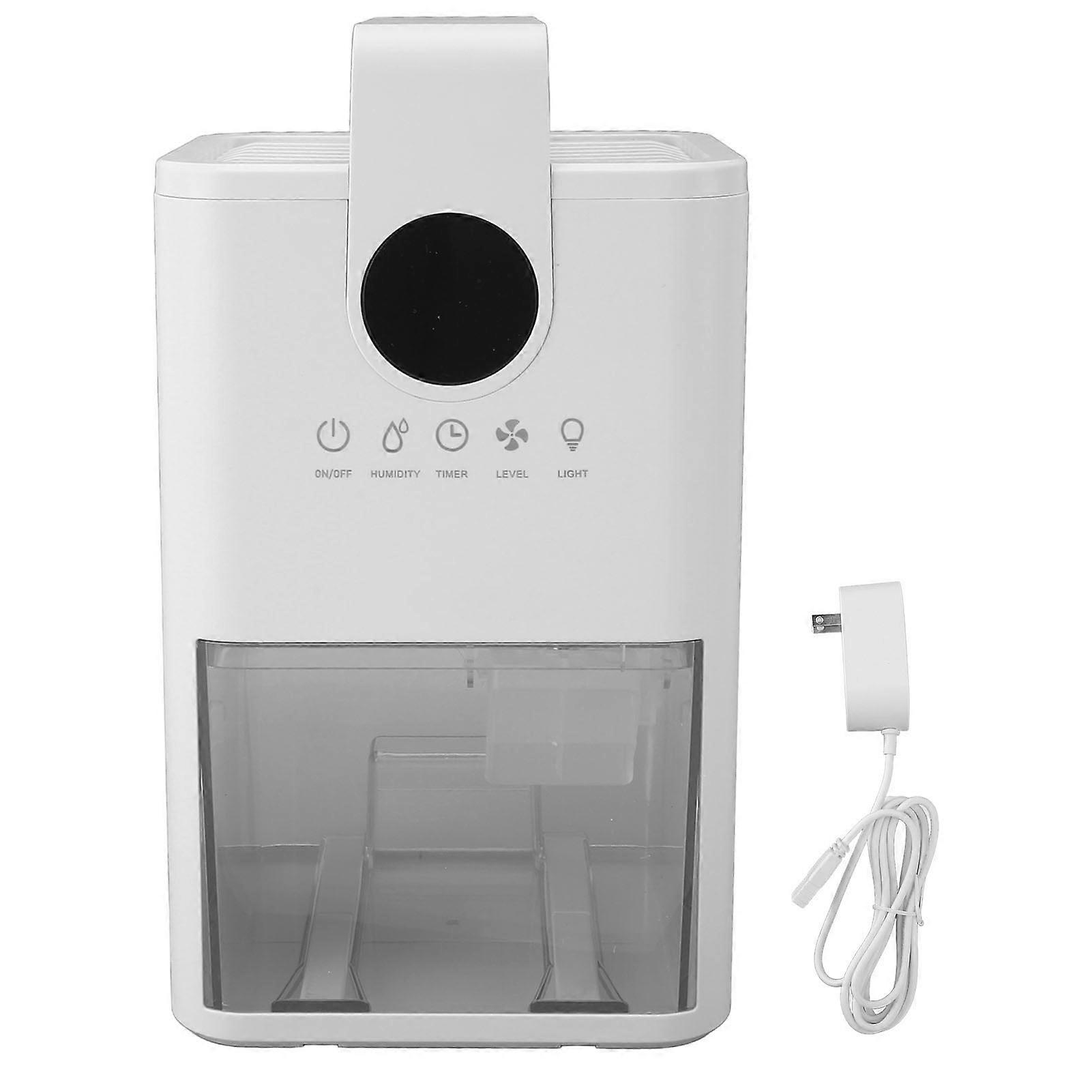 Home Portable Handle Colorful Night Lights 1L 3 Timer Auto Shut Off Quiet Dehumidifier for Bedroom Basement 100‑240V