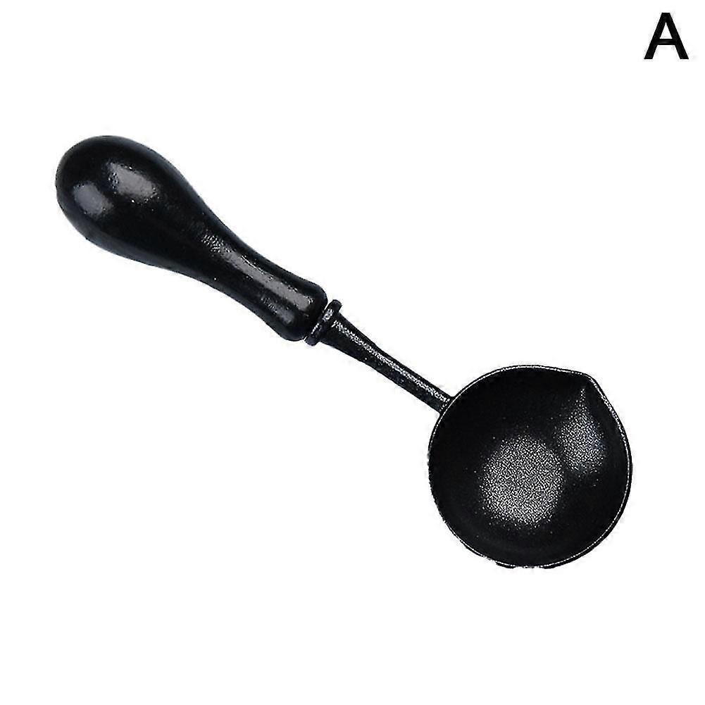 No-stick Sealing Wax Spoon Frosting With Wood Handle Easy Clean For Wax Stamp