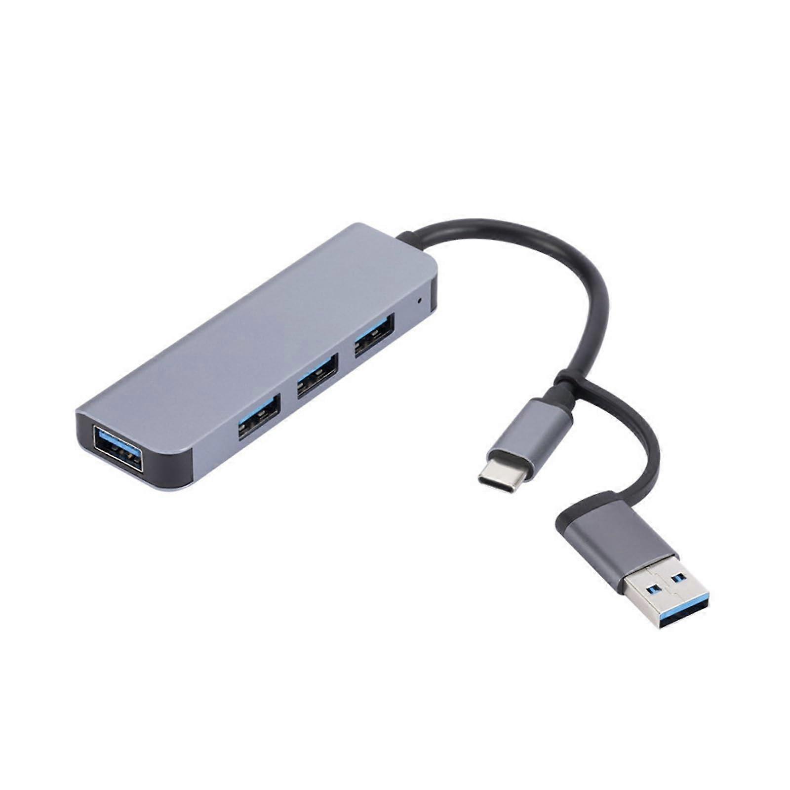 Type-C USB Hub Multi Splitter Adapter 4/5/7 Ports USB Hub Expander High Speed Transmission Plug and Play for PC Computer (Size : B)