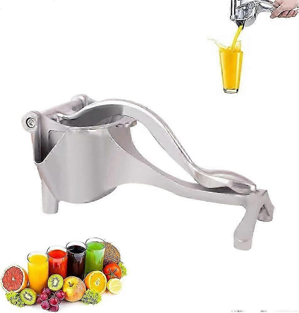Manual Citrus Juicer, Manual Fruit Squeezer with Lever, Lemon Squeezer, Stainless Steel Manual Citrus Squeezer