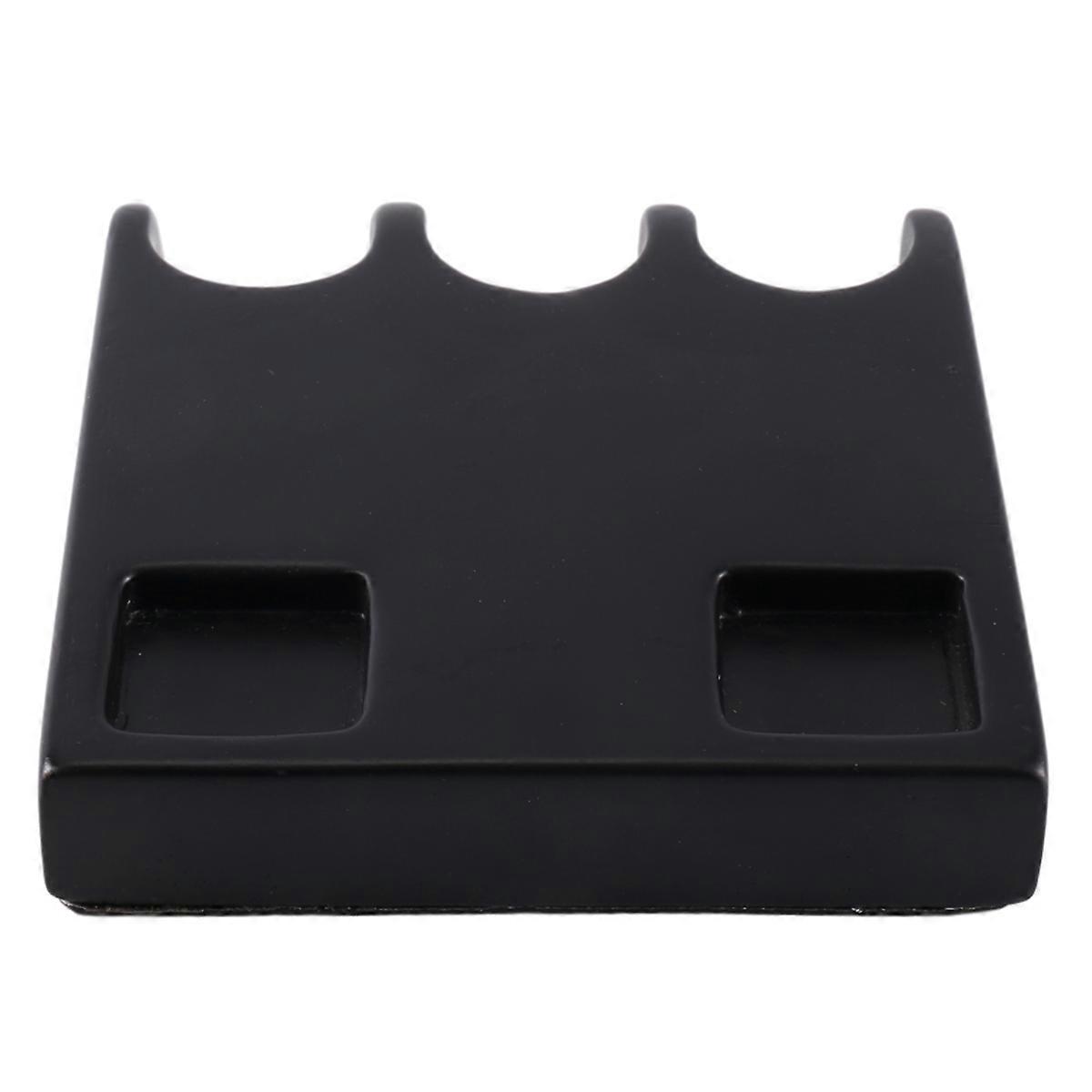 3 Holes Pool Cue Holder Against,with Non-Slip Pad Hold 2 Chalk Square