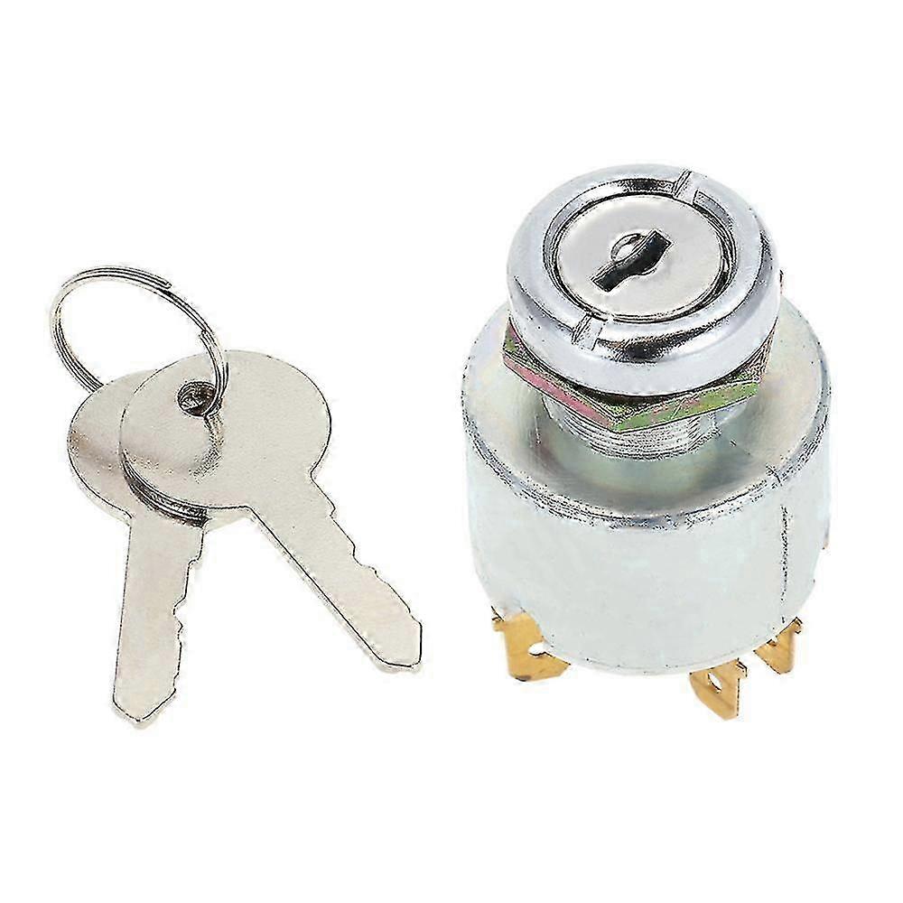 Switch With 3 Position 5 Terminal 2 Keys Waterproof Ignition Key For Cars, Motorcycles, Trailer