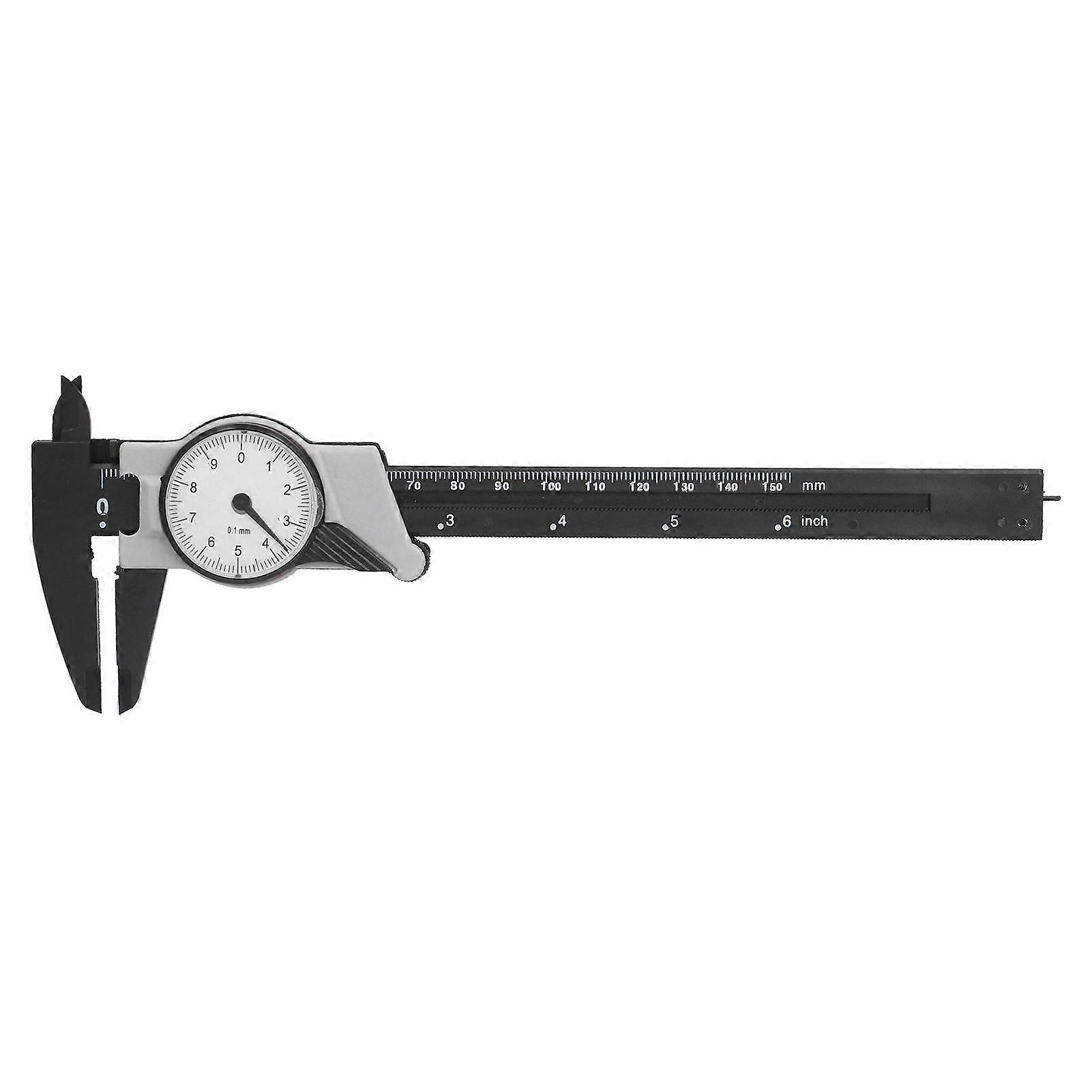 Dial Vernier Caliper ABS 0150mm Portable Metric Measuring Tool for Laboratory Home
