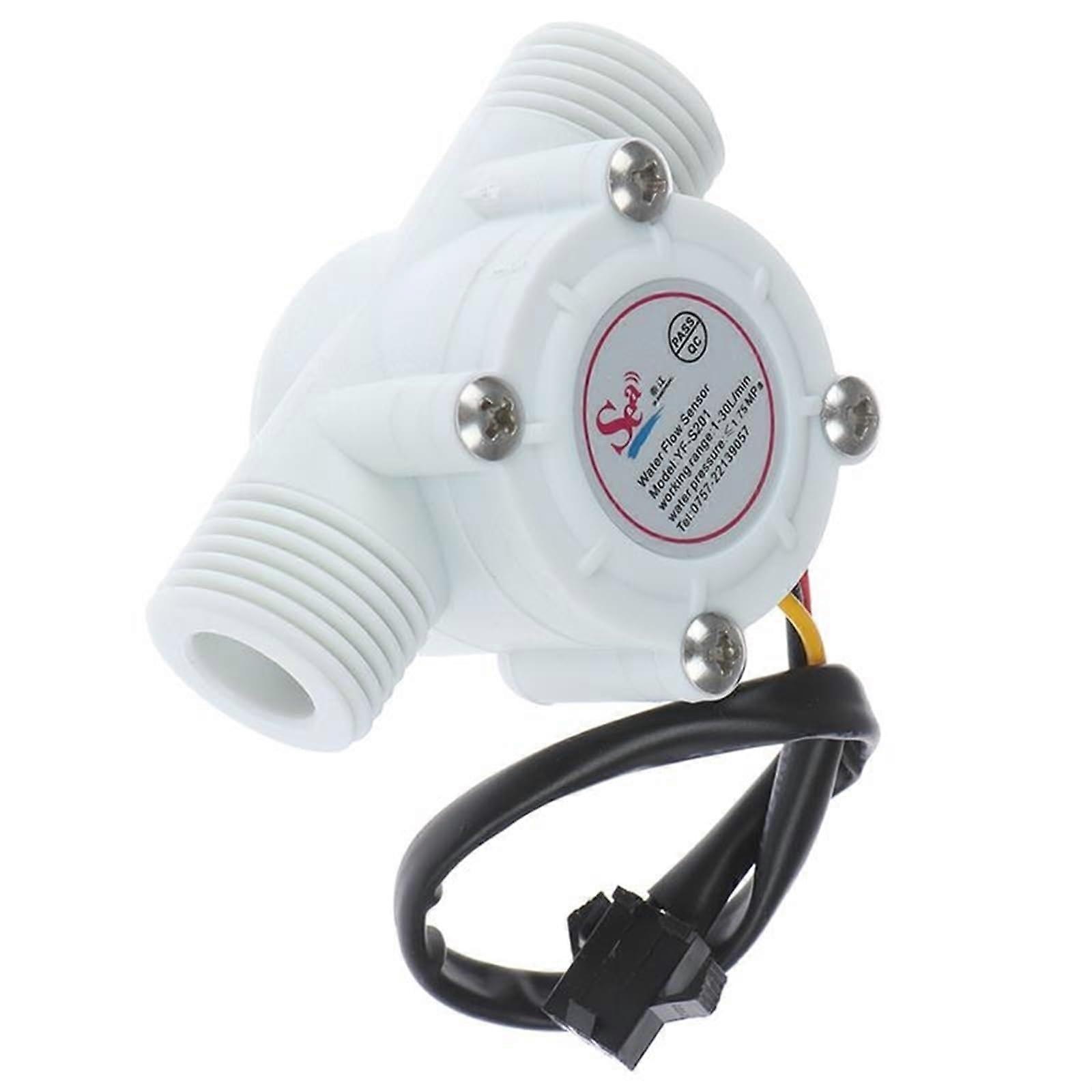 Water Flow Sensor 1-30L/min Meter Flowmeter Counter for Arduino 1/2'' Control Effect Switch